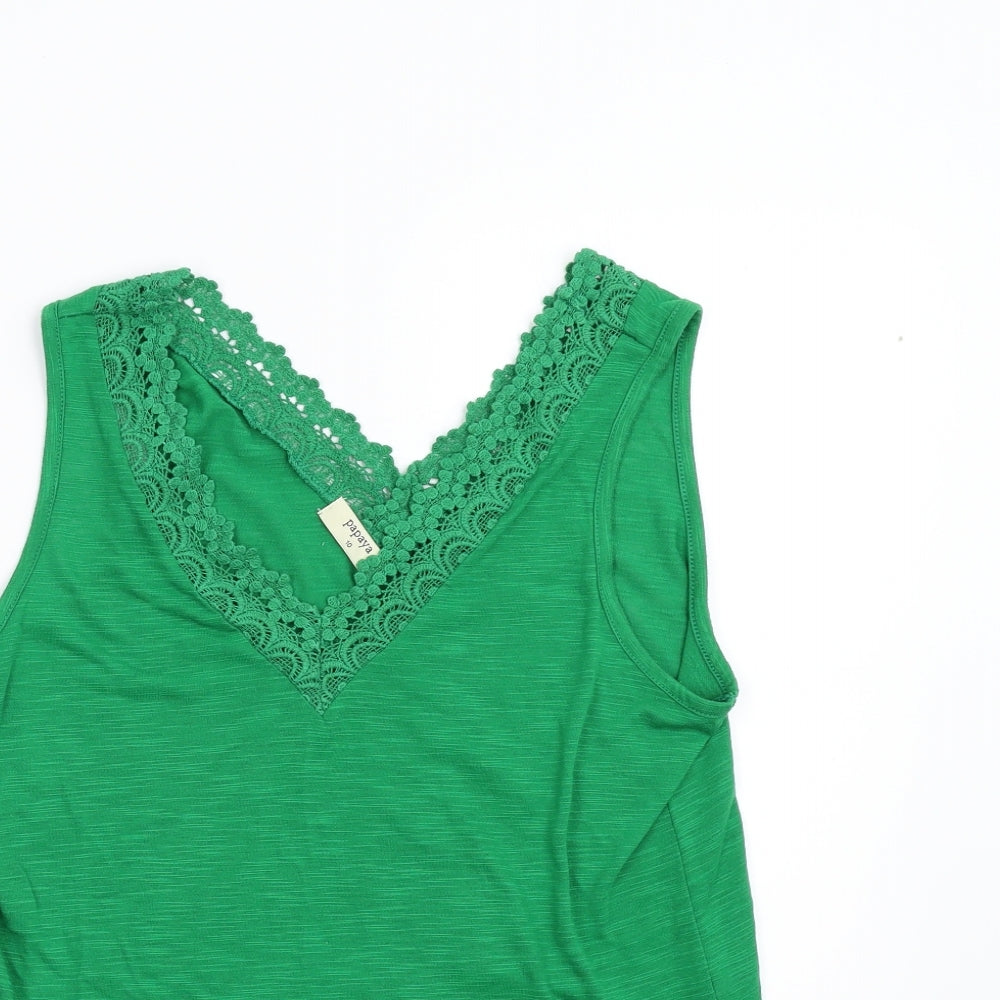 Matalan Womens Green   Basic Tank Size 10