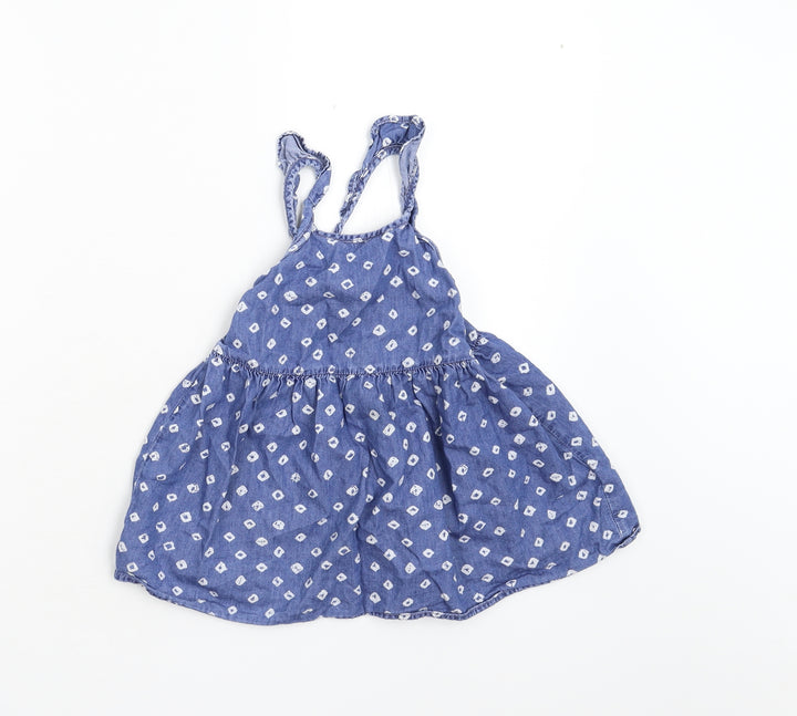 Gap Girls Blue Polka Dot  Shift  Size 3 Years