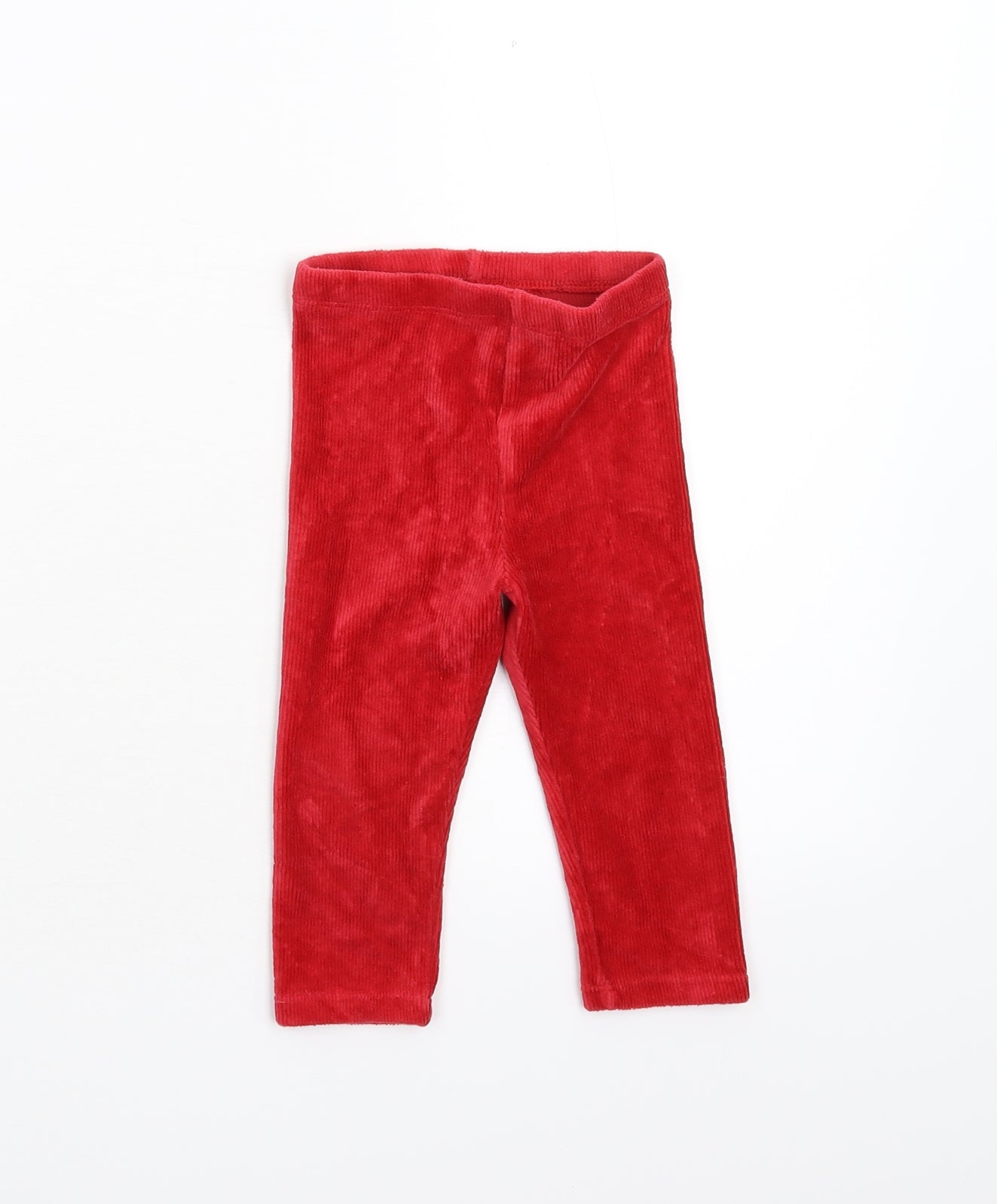 Matalan Baby Red  Corduroy Jogger Leggings Size 12-18 Months