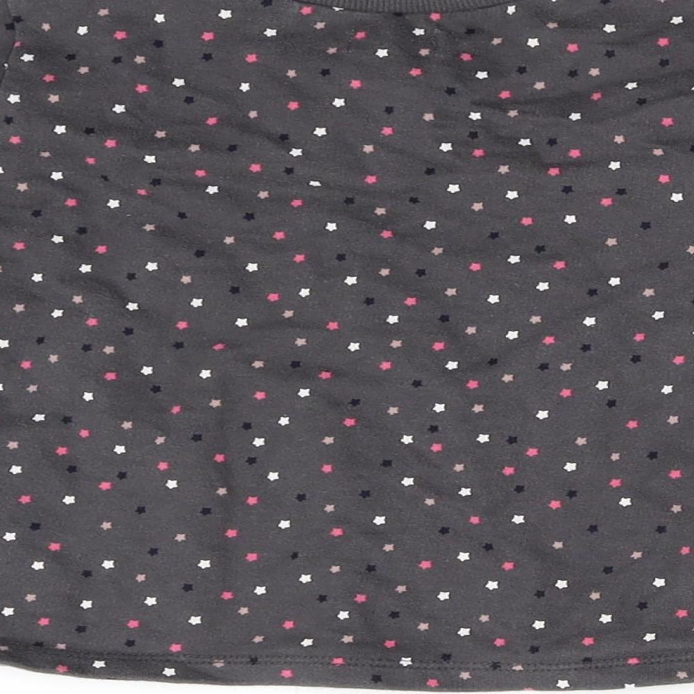 NEXT Girls Grey Geometric  Basic T-Shirt Size 2-3 Years