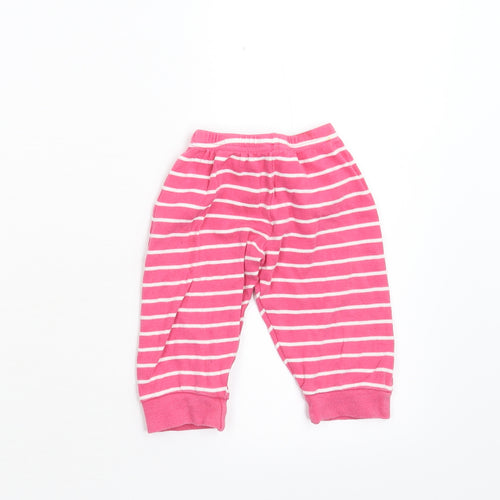 Early days Baby Pink Striped  Jogger Leggings Size 12-18 Months