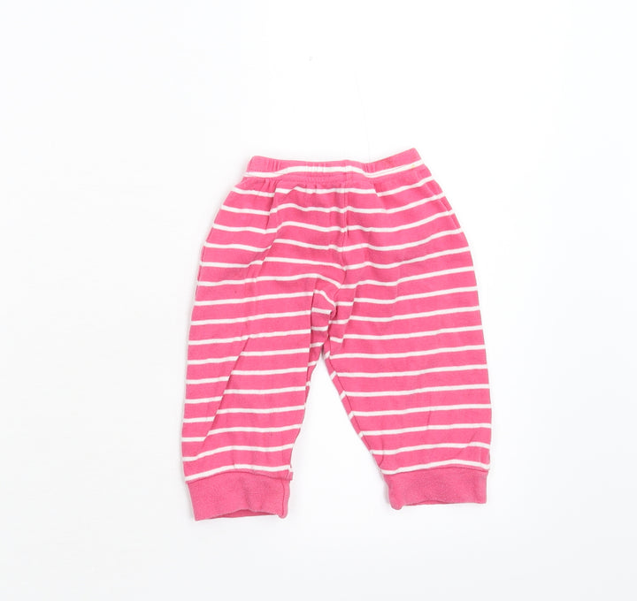 Early days Baby Pink Striped  Jogger Leggings Size 12-18 Months