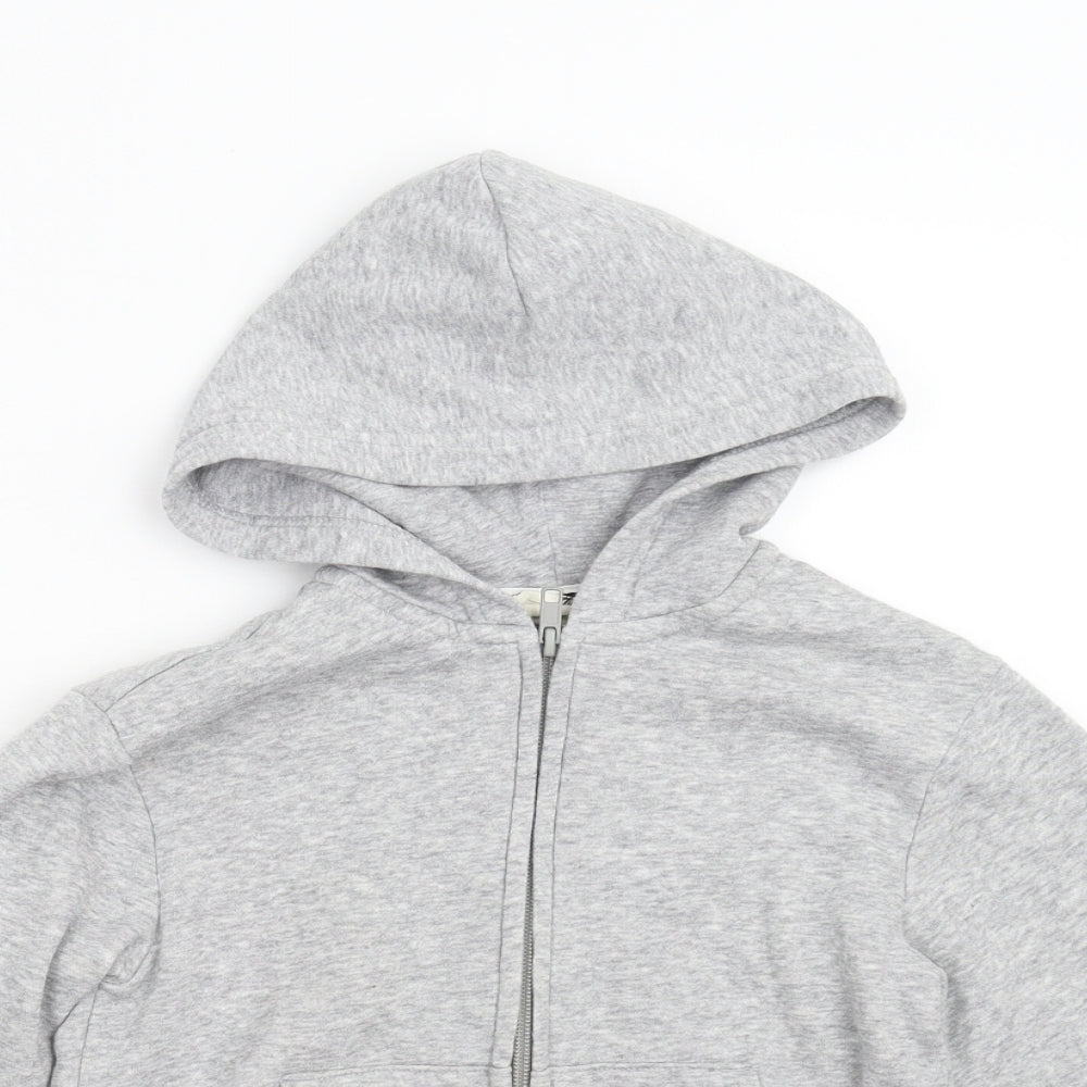 H&M Boys Grey  Fleece Full Zip Hoodie Size 4-5 Years