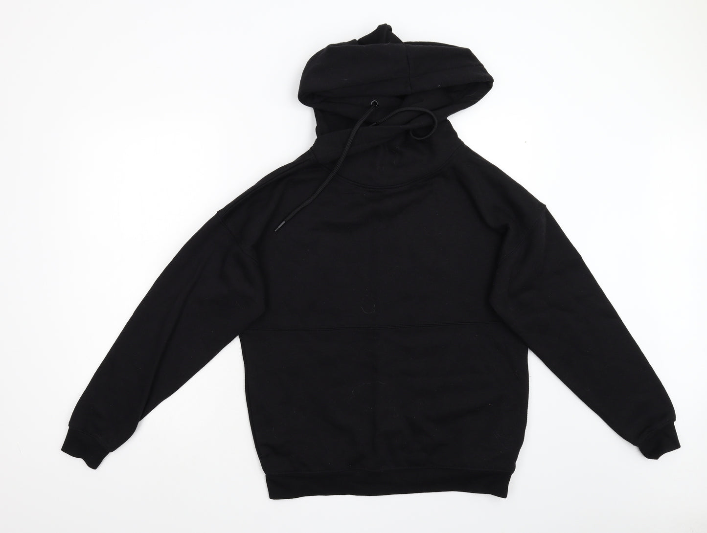 Primark Womens Black  Fleece Pullover Hoodie Size 12