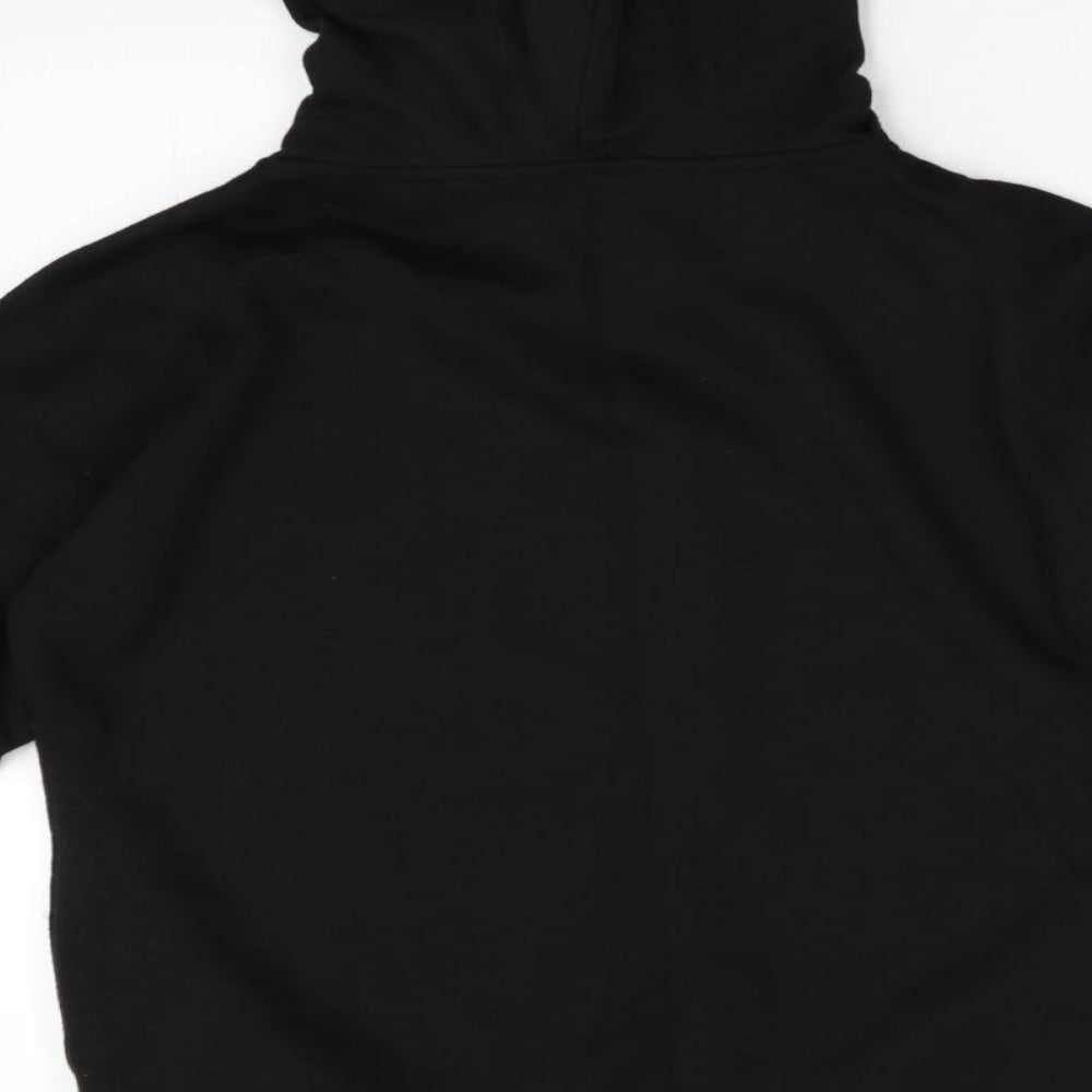 Primark Womens Black  Fleece Pullover Hoodie Size 12