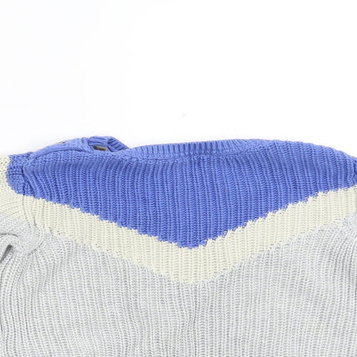 M&S Baby Multicoloured Striped Knit Pullover Jumper Size 18-24 Months