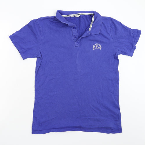 Soul Cal Mens Blue    Polo Size M