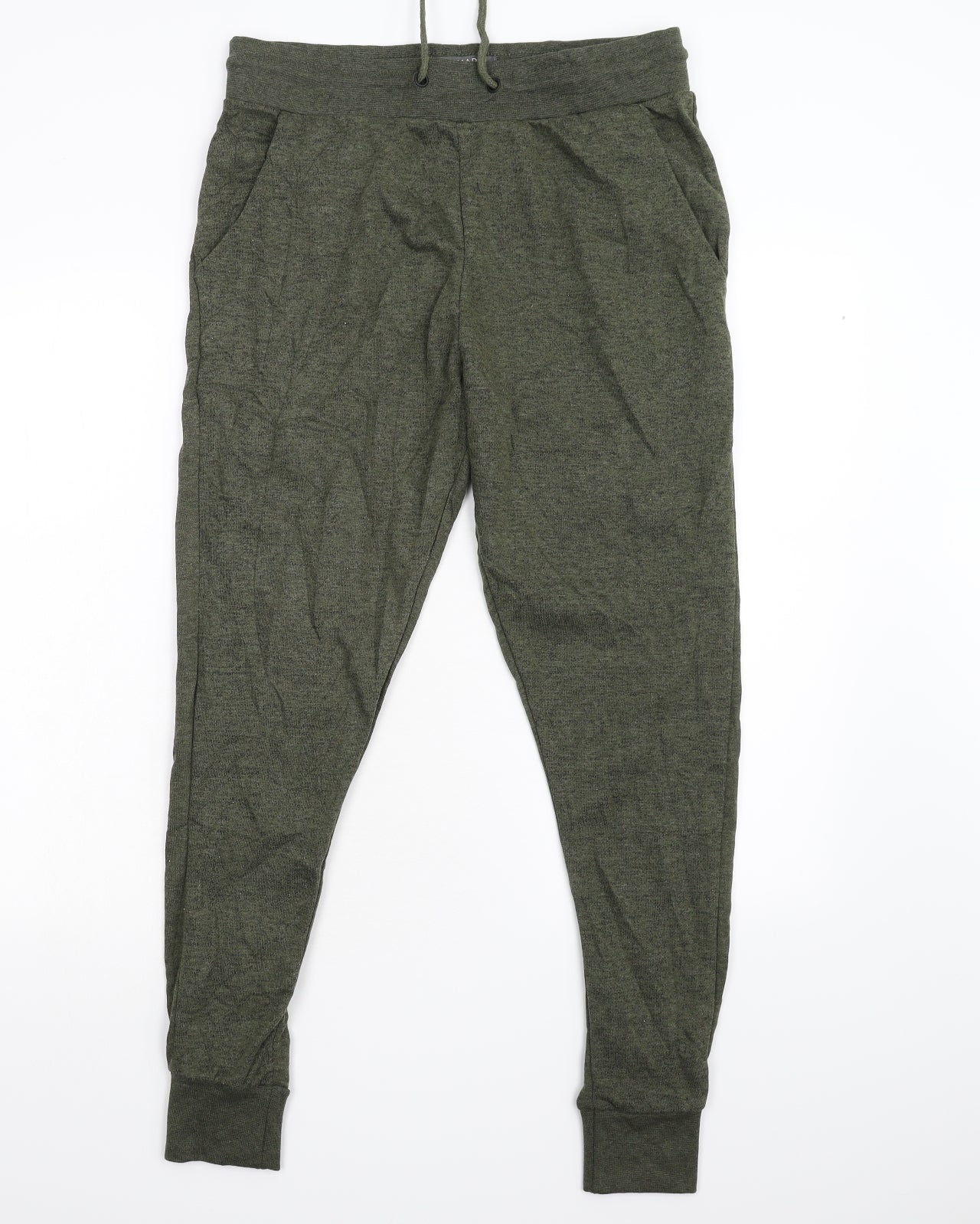 Primark Womens Green  Fleece Sweatpants Trousers Size M L29 in