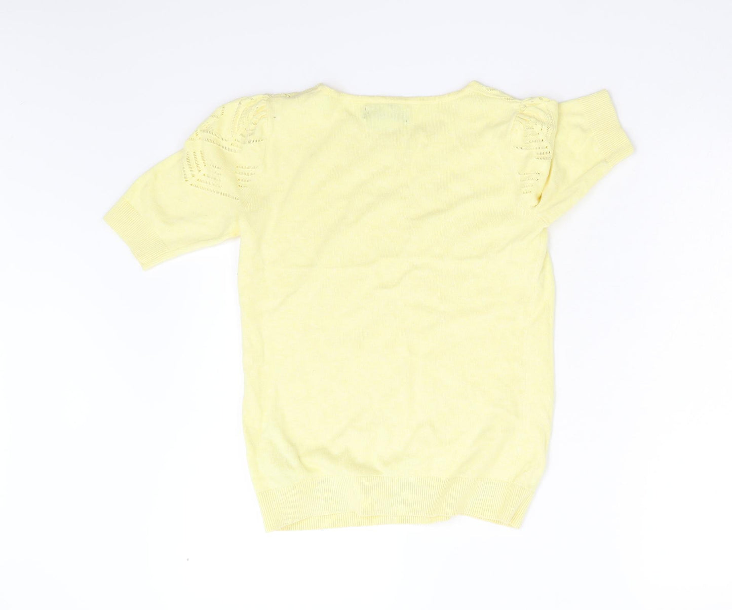 Manette Womens Yellow  Knit Pullover Jumper Size XS