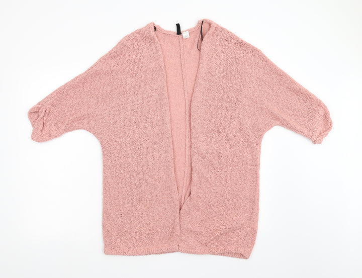 Divided Womens Pink Knit Cardigan Jumper Size M