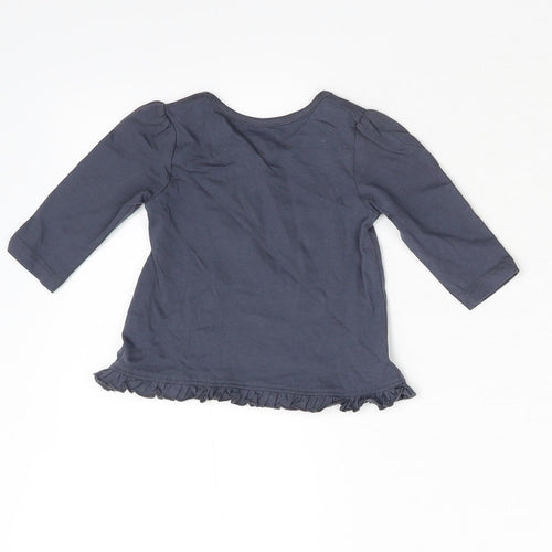 George Baby Grey   Basic T-Shirt Size 0-3 Months  - Christmas