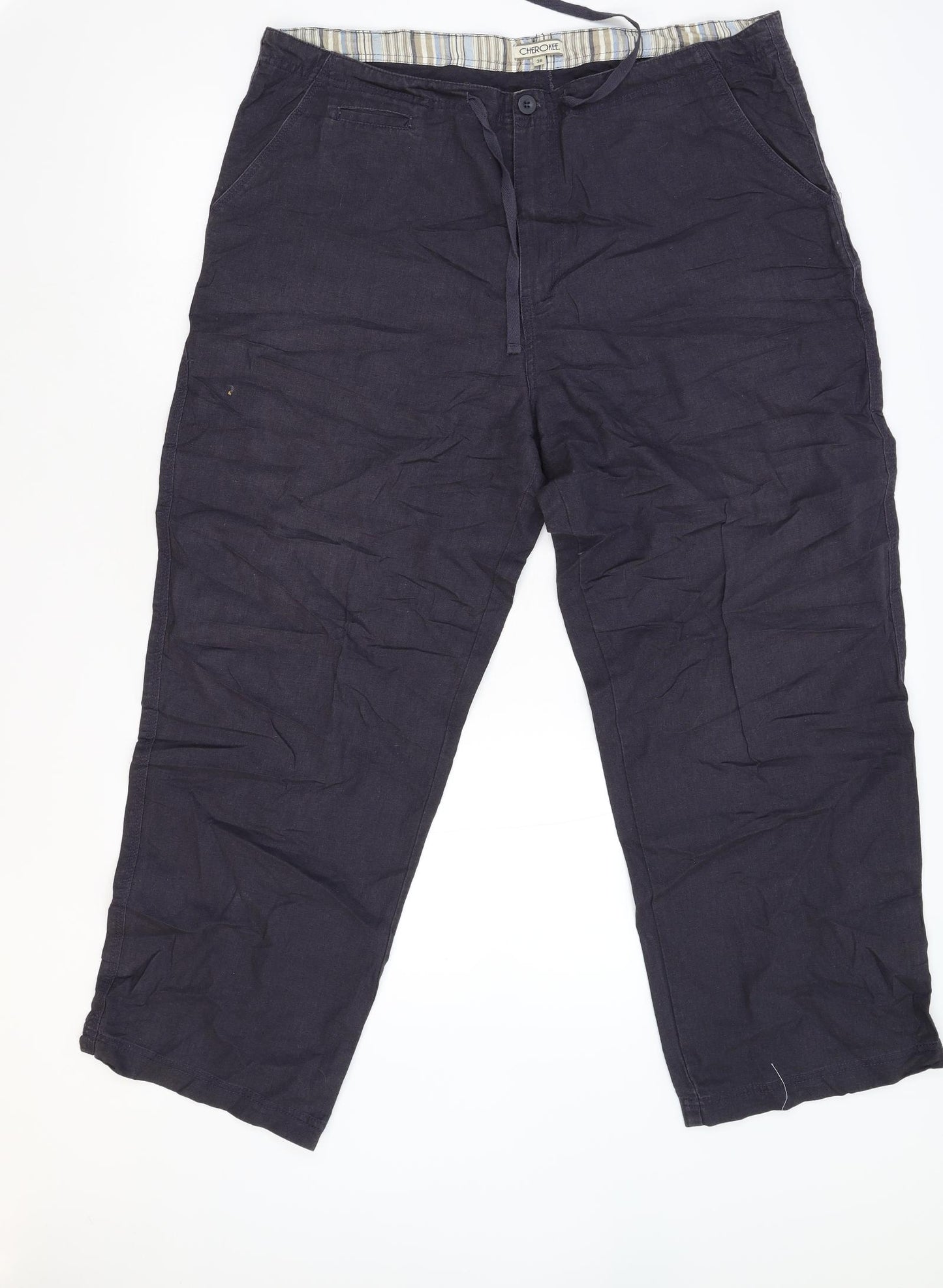 Cherokee Mens Blue   Trousers  Size 38 L28 in