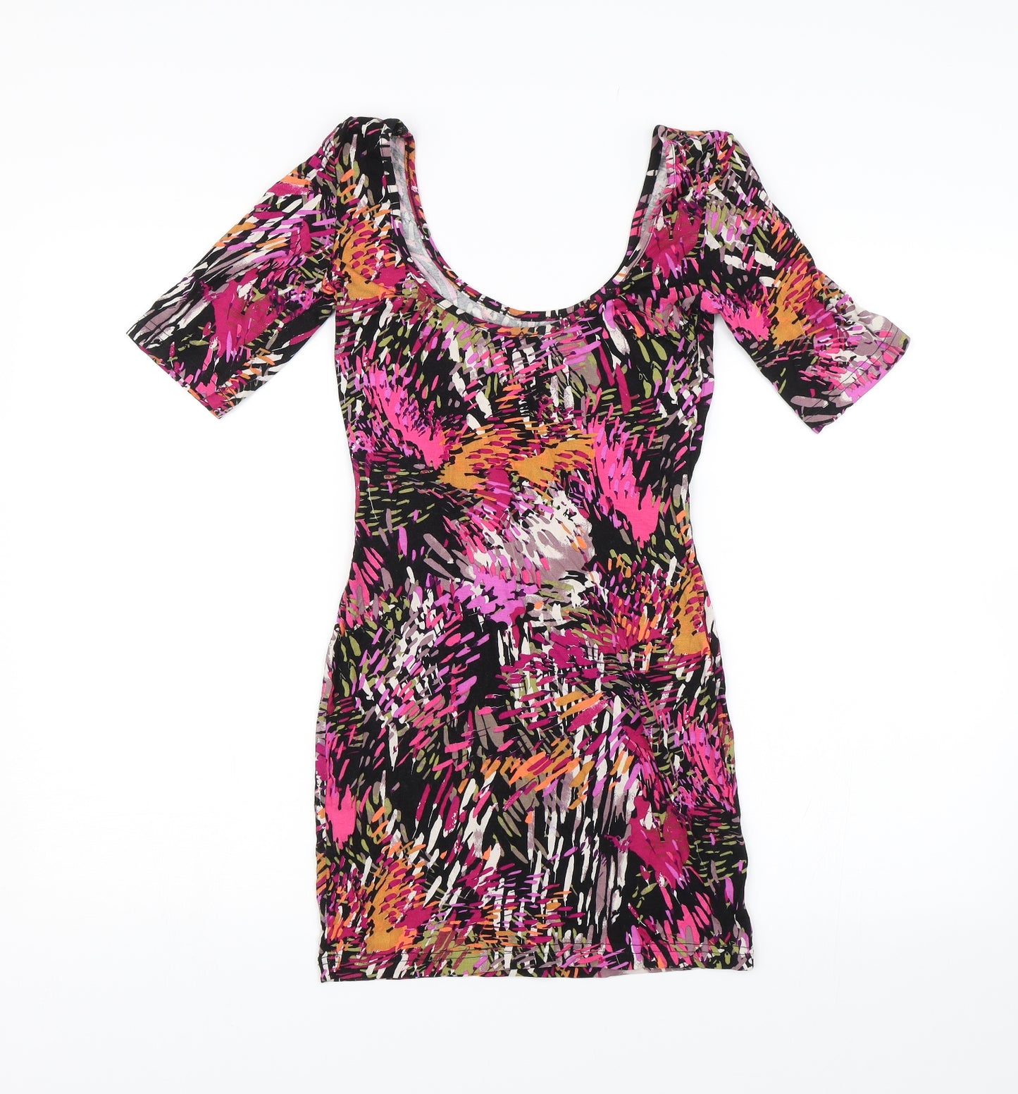 Rise Womens Pink Floral  Bodycon  Size 8