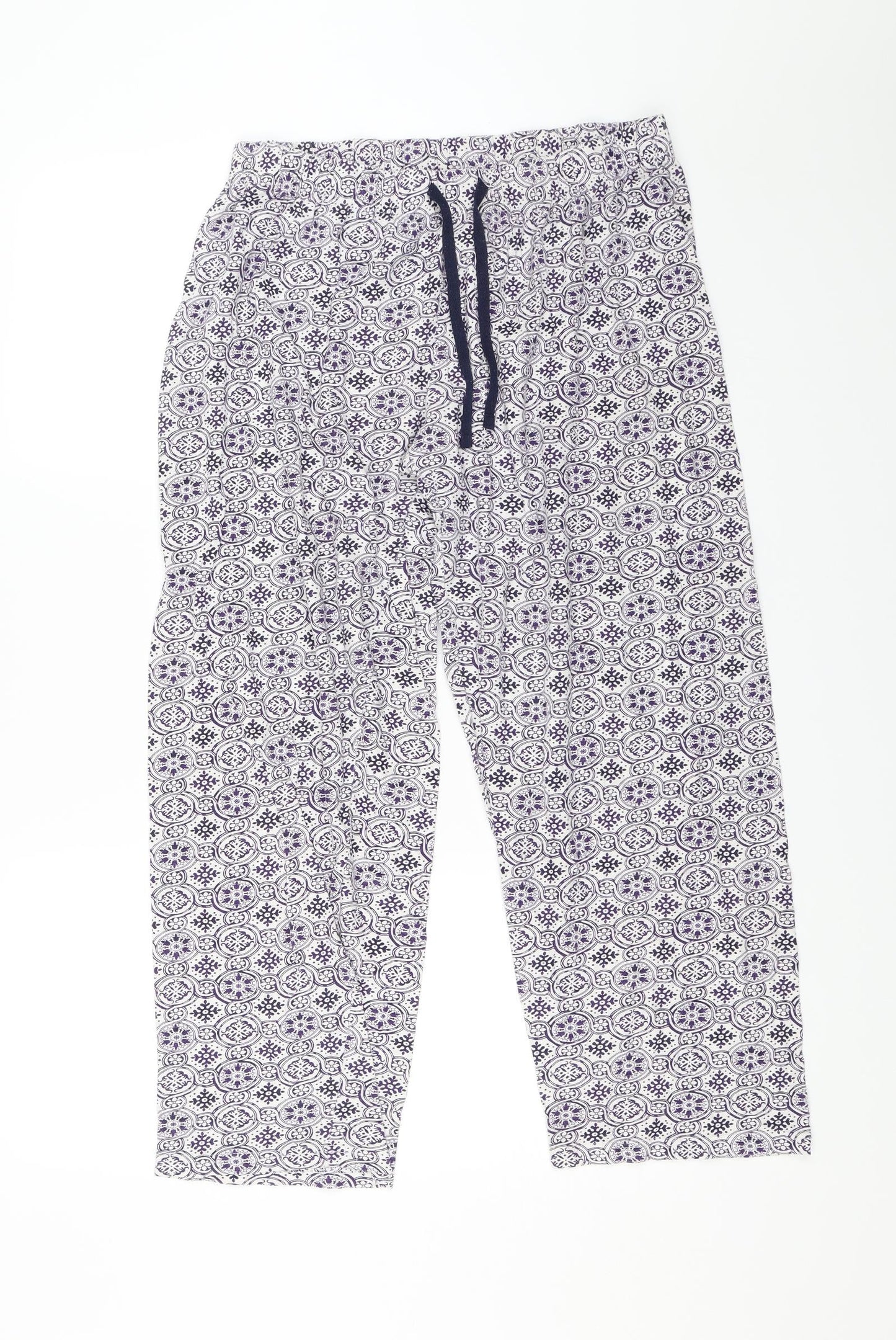 Primark Womens Purple Paisley   Pyjama Pants Size M