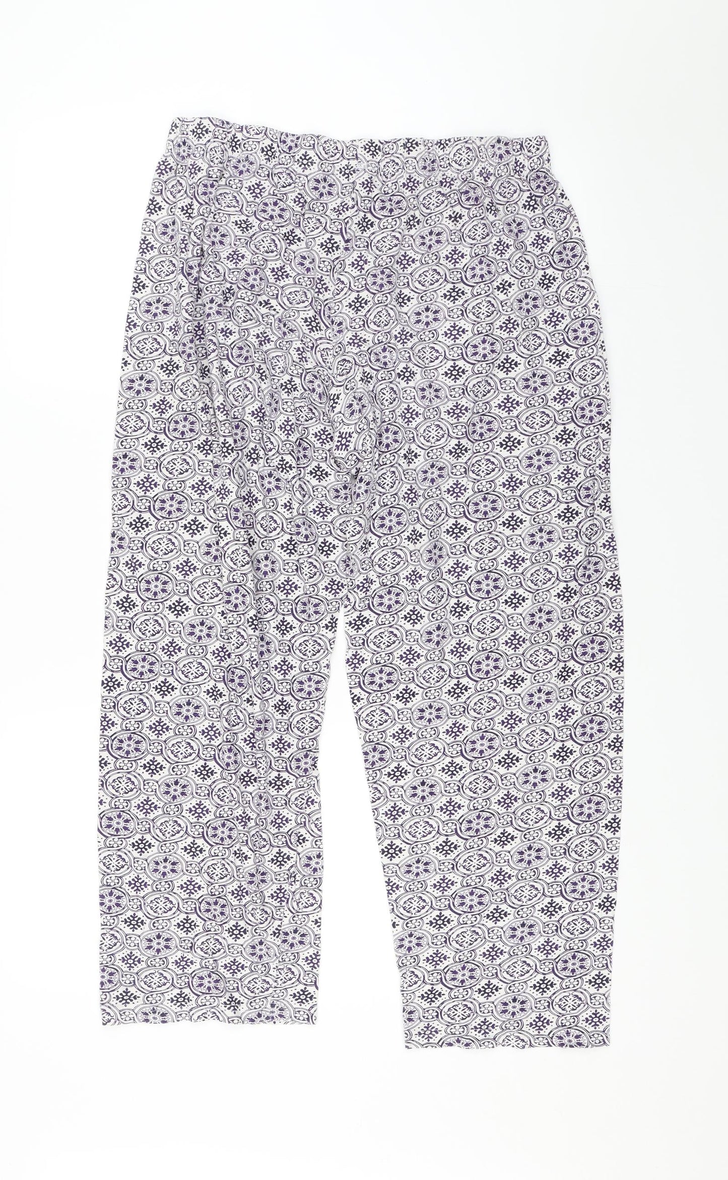 Primark Womens Purple Paisley   Pyjama Pants Size M