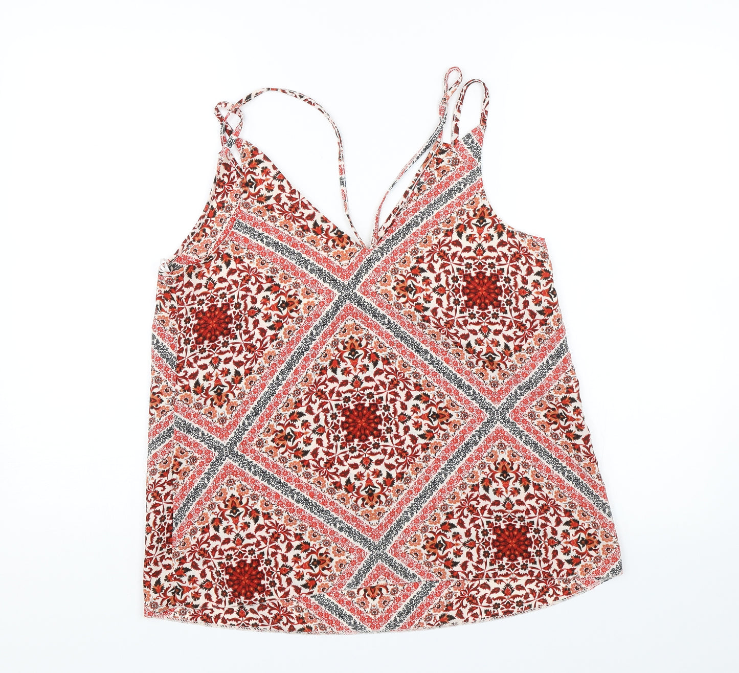 Primark Womens Orange Paisley  Camisole Blouse Size 14