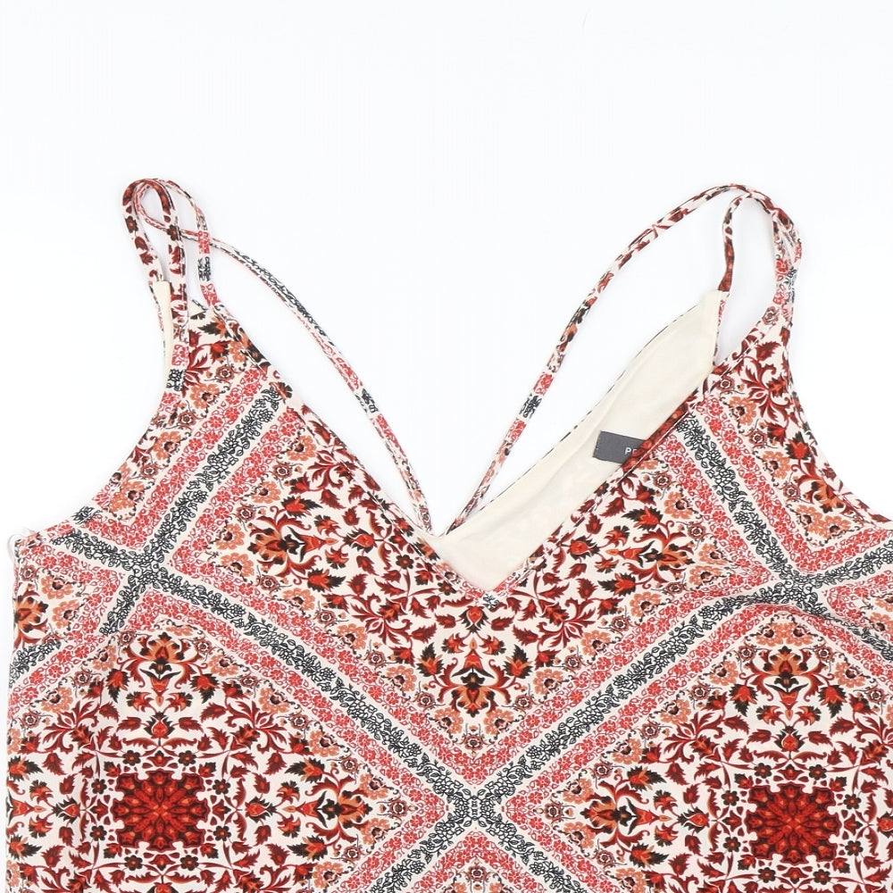 Primark Womens Orange Paisley  Camisole Blouse Size 14