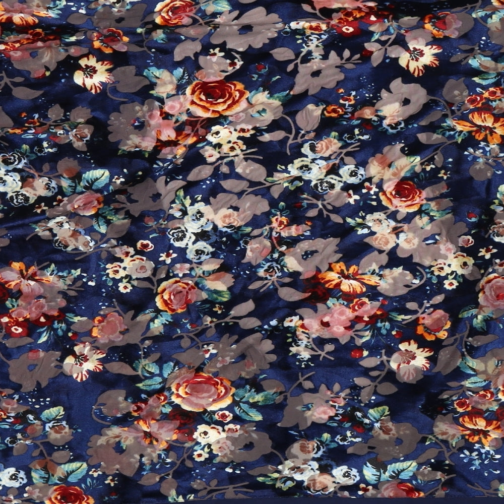 Mango Womens Blue Floral  Shrug Jumper Size S