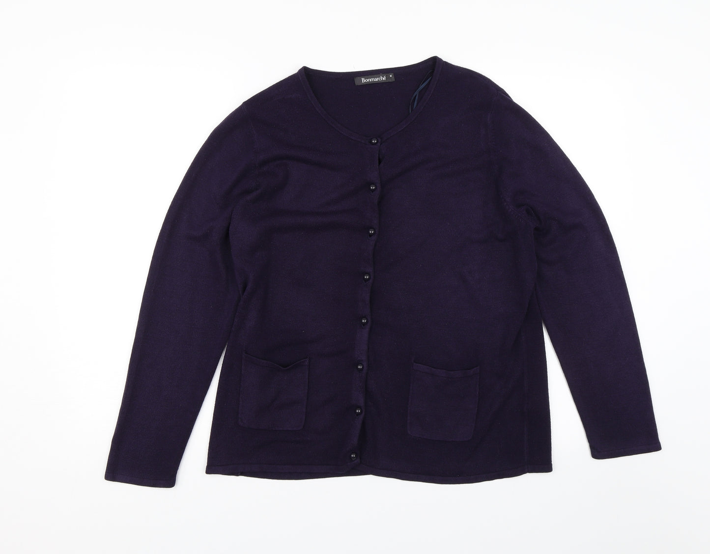 Bonmarché Womens Purple   Cardigan Jumper Size M