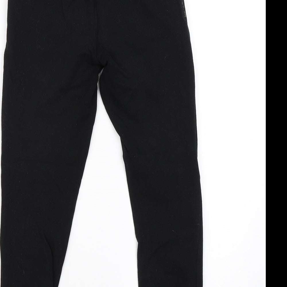 F&F Girls Black   Sweatpants Trousers Size 9-10 Years