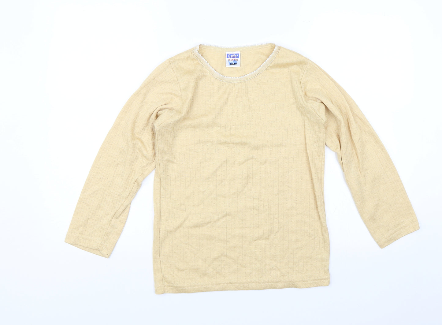 Gaffer Womens Beige   Basic Blouse Size 10  - Thermal