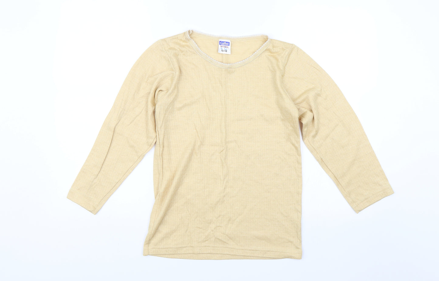 Gaffer Womens Beige   Basic Blouse Size 10  - Thermal