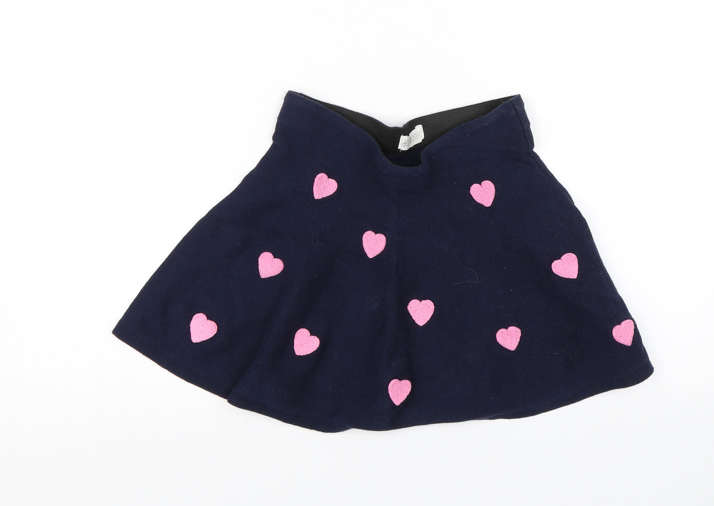 H&M Girls Blue Polka Dot  Mini Skirt Size 9-10 Years