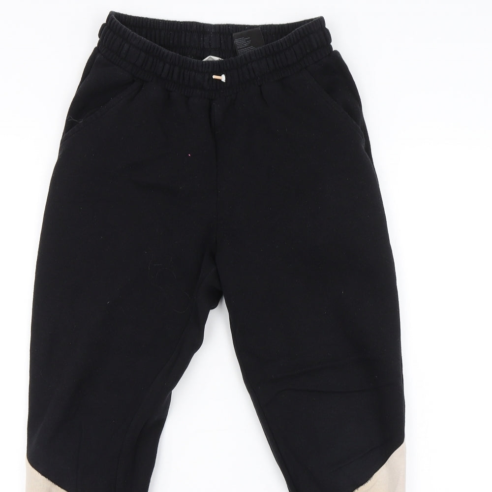 H&M Girls Black   Sweatpants Trousers Size 10 Years