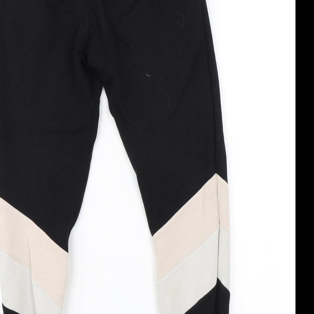 H&M Girls Black   Sweatpants Trousers Size 10 Years