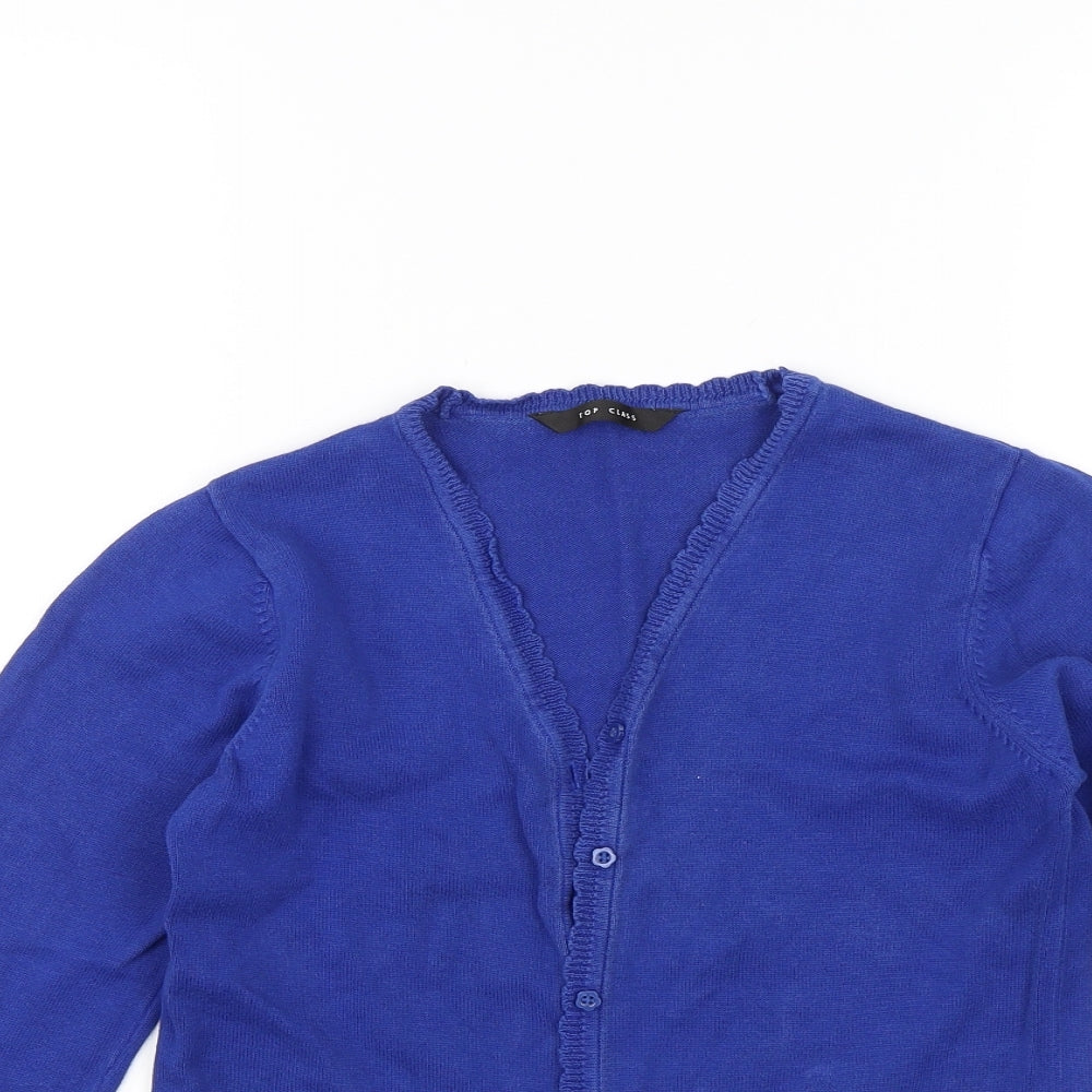 Top Class Girls Blue   Cardigan Jumper Size 9-10 Years