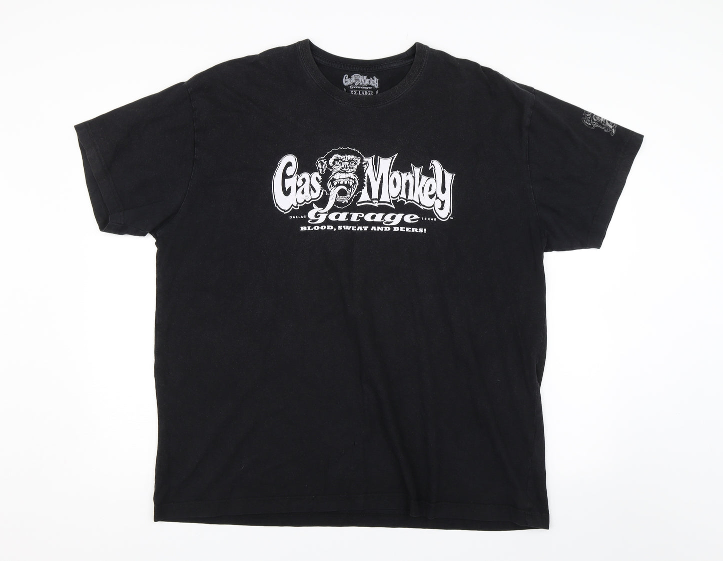 Gas Monkey Mens Black    T-Shirt Size 2XL