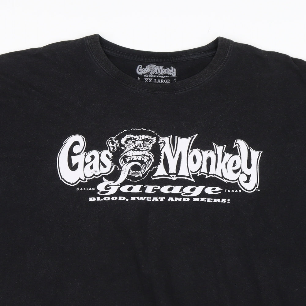 Gas Monkey Mens Black    T-Shirt Size 2XL