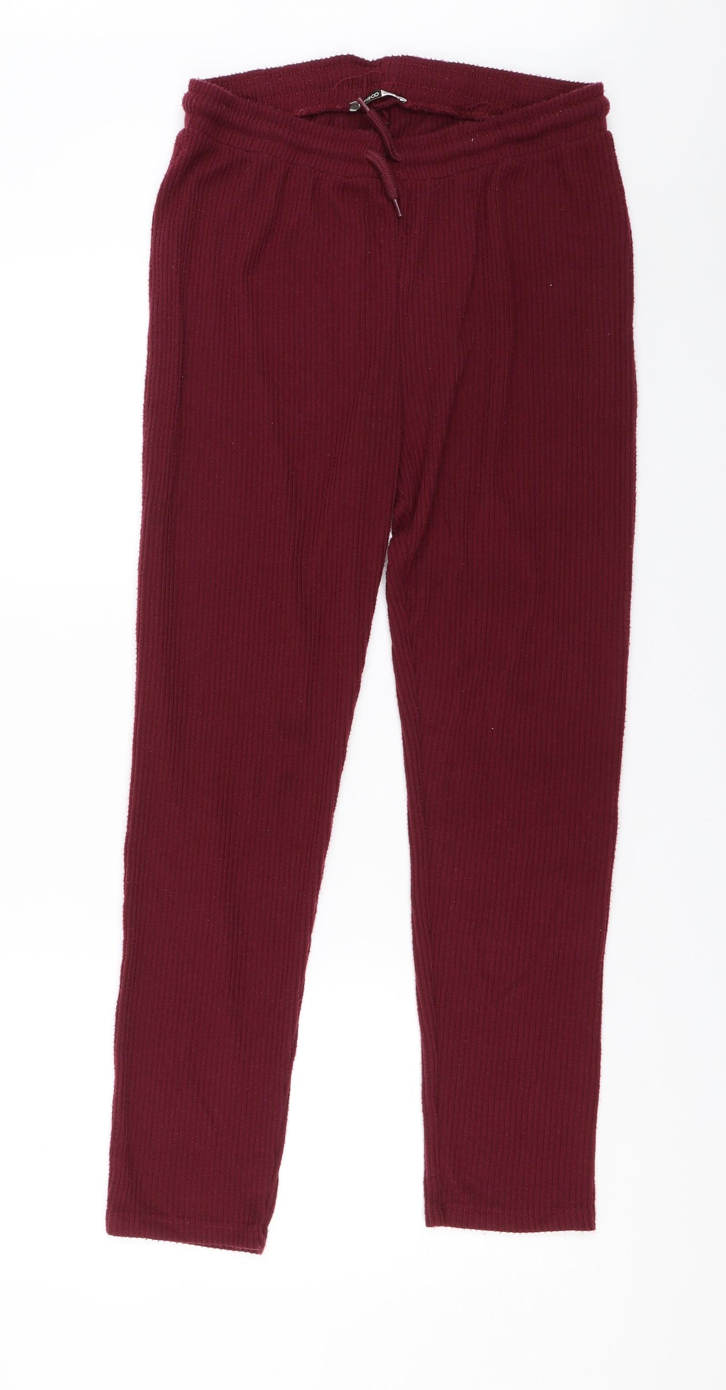 Pep&Co Womens Red   Sweatpants Trousers Size 12 L26 in
