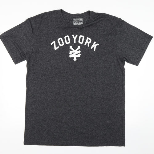 Zoo York Mens Grey    T-Shirt Size 2XL