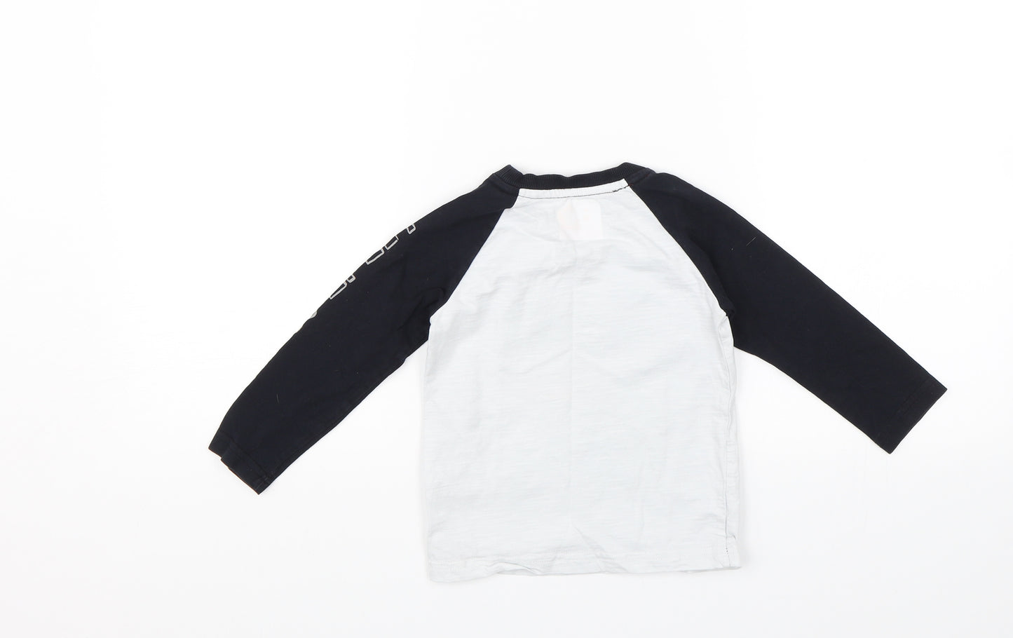 F&F Boys White   Basic T-Shirt Size 2-3 Years  - Christmas