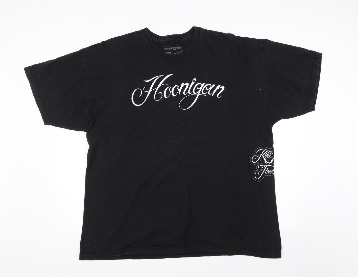 Hoonigan Mens Black    T-Shirt Size 2XL