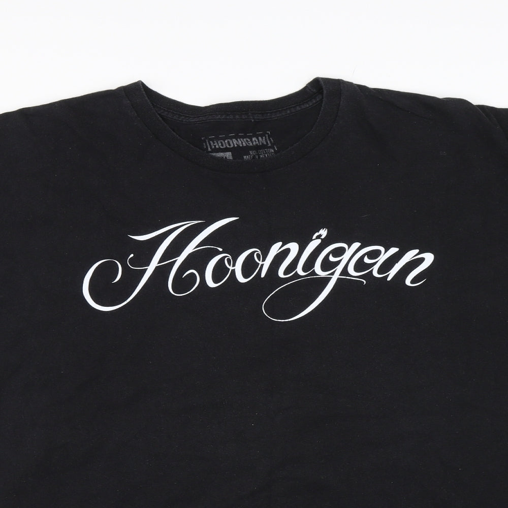 Hoonigan Mens Black    T-Shirt Size 2XL