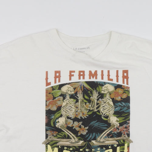 LA FAMILIA MMXIV Mens White    T-Shirt Size 2XL