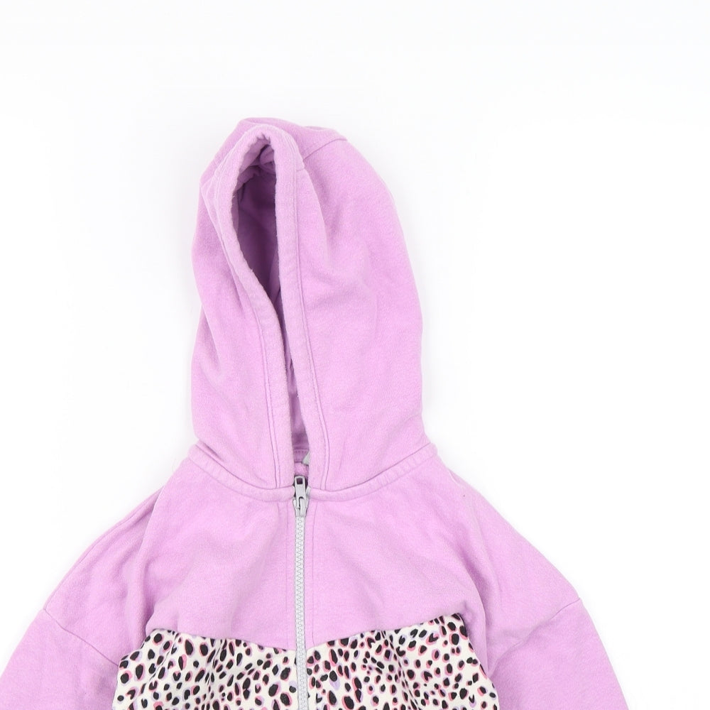 TU Girls Purple   Full Zip Hoodie Size 7 Years