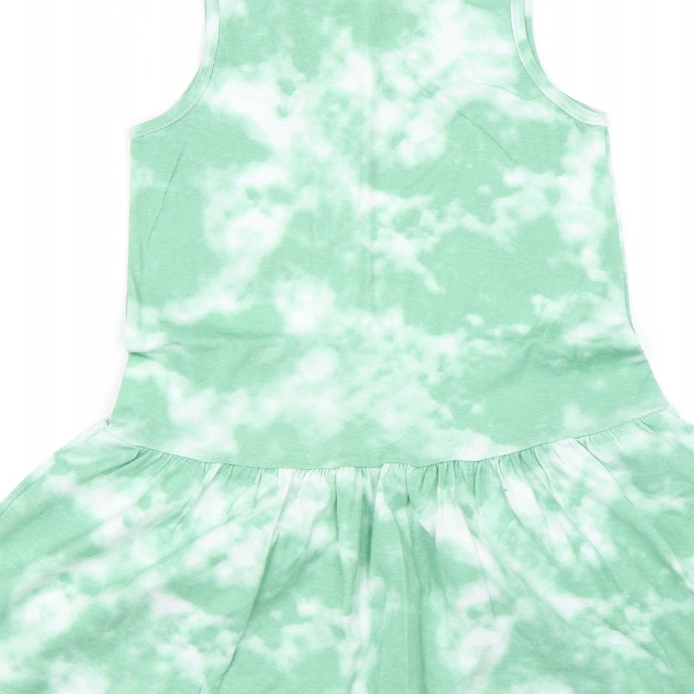 Minhon Girls Green   Shift  Size 7-8 Years