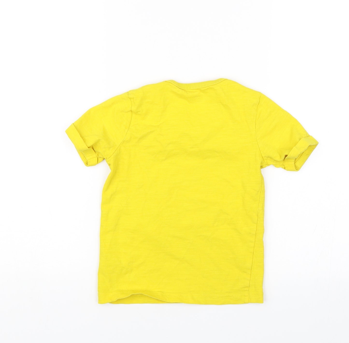 TU Boys Yellow   Basic T-Shirt Size 2-3 Years  - Taco