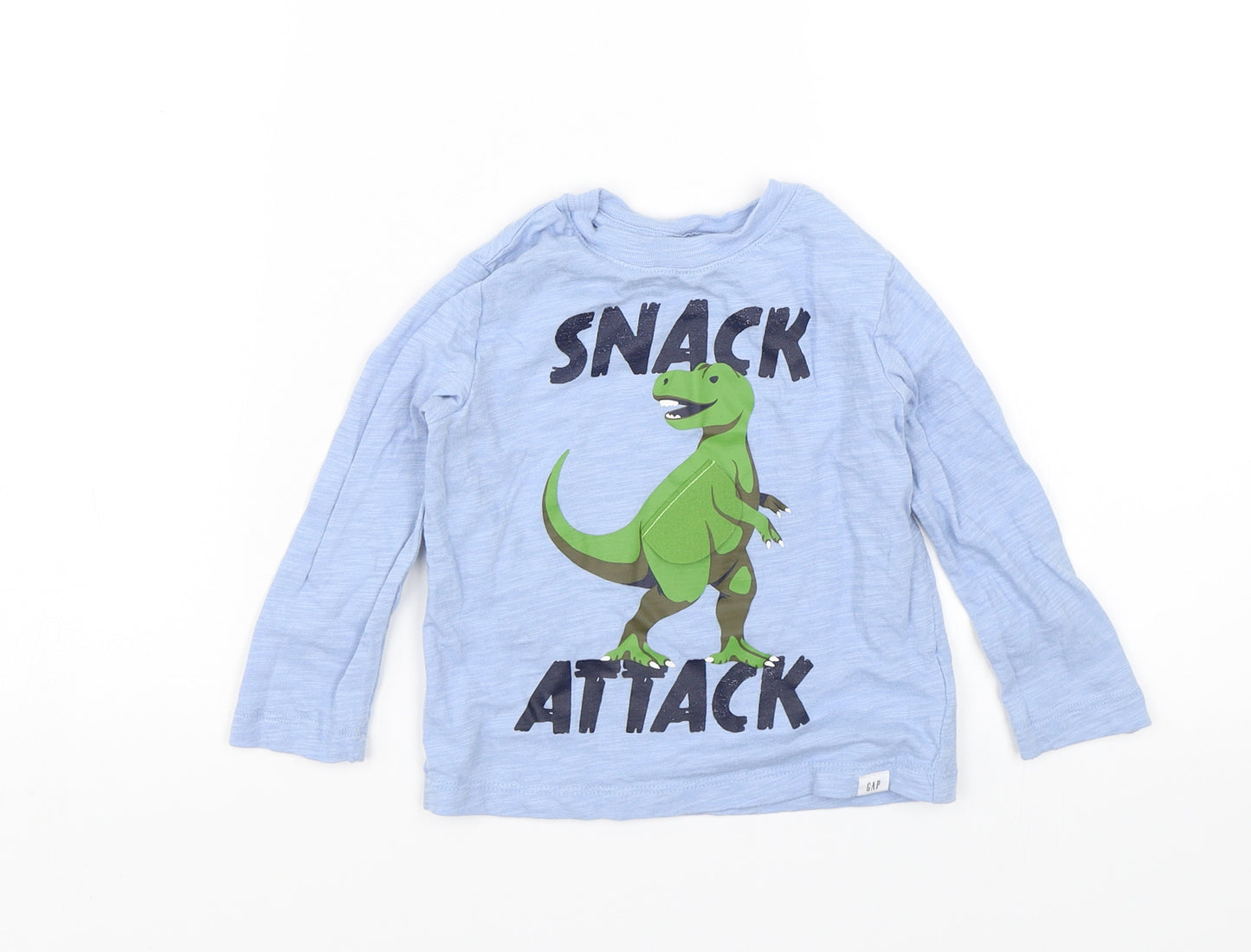 Gap Boys Blue   Basic T-Shirt Size 2 Years  - Dinosaur