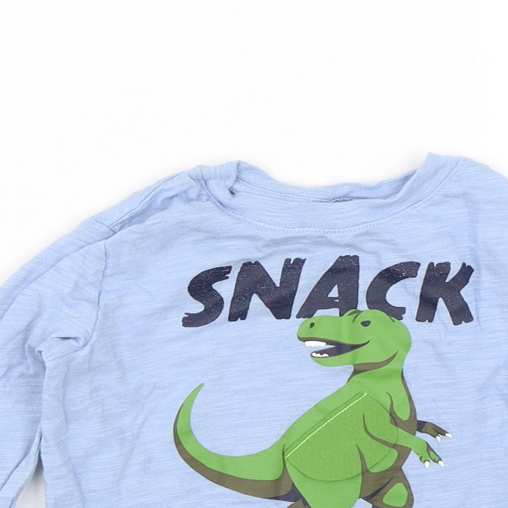 Gap Boys Blue   Basic T-Shirt Size 2 Years  - Dinosaur