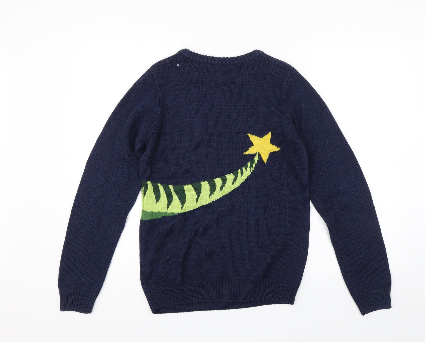 NEXT Boys Blue   Pullover Jumper Size 13 Years  - Christmas jumper