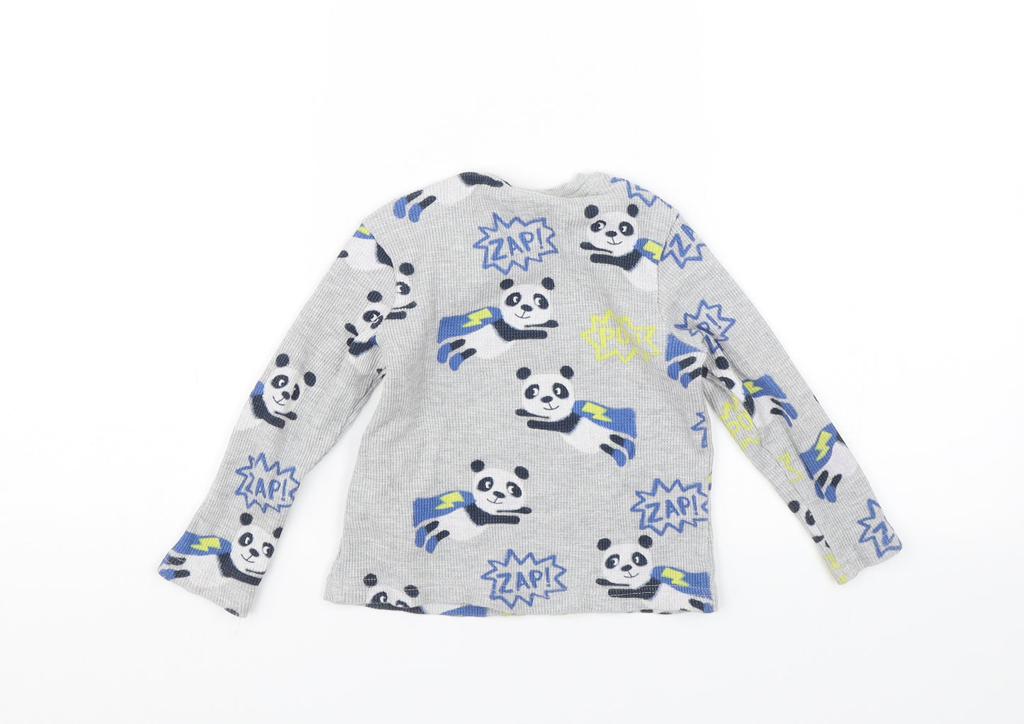 M&S Boys Grey   Pullover Jumper Size 2-3 Years  - Panda