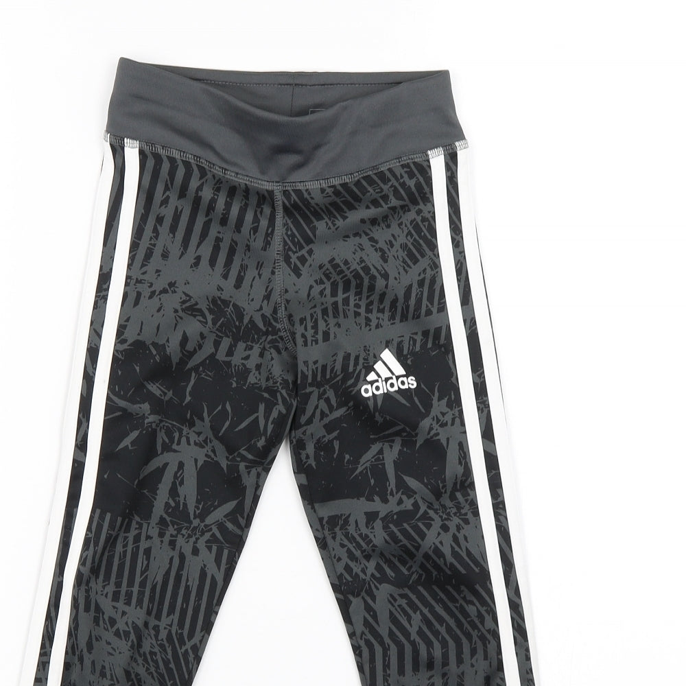 adidas Girls Black   Sweatpants Trousers Size 7-8 Years