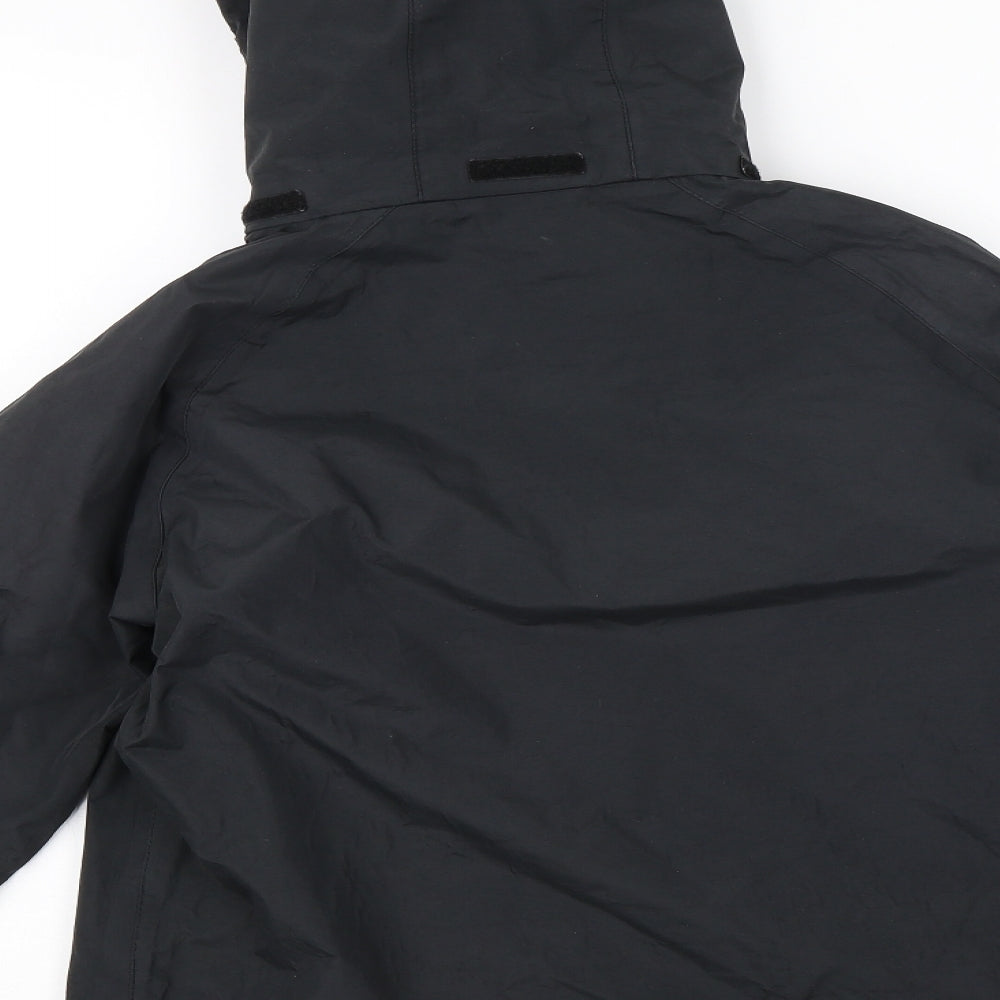 Regatta Boys Black   Rain Coat Jacket Size 9-10 Years