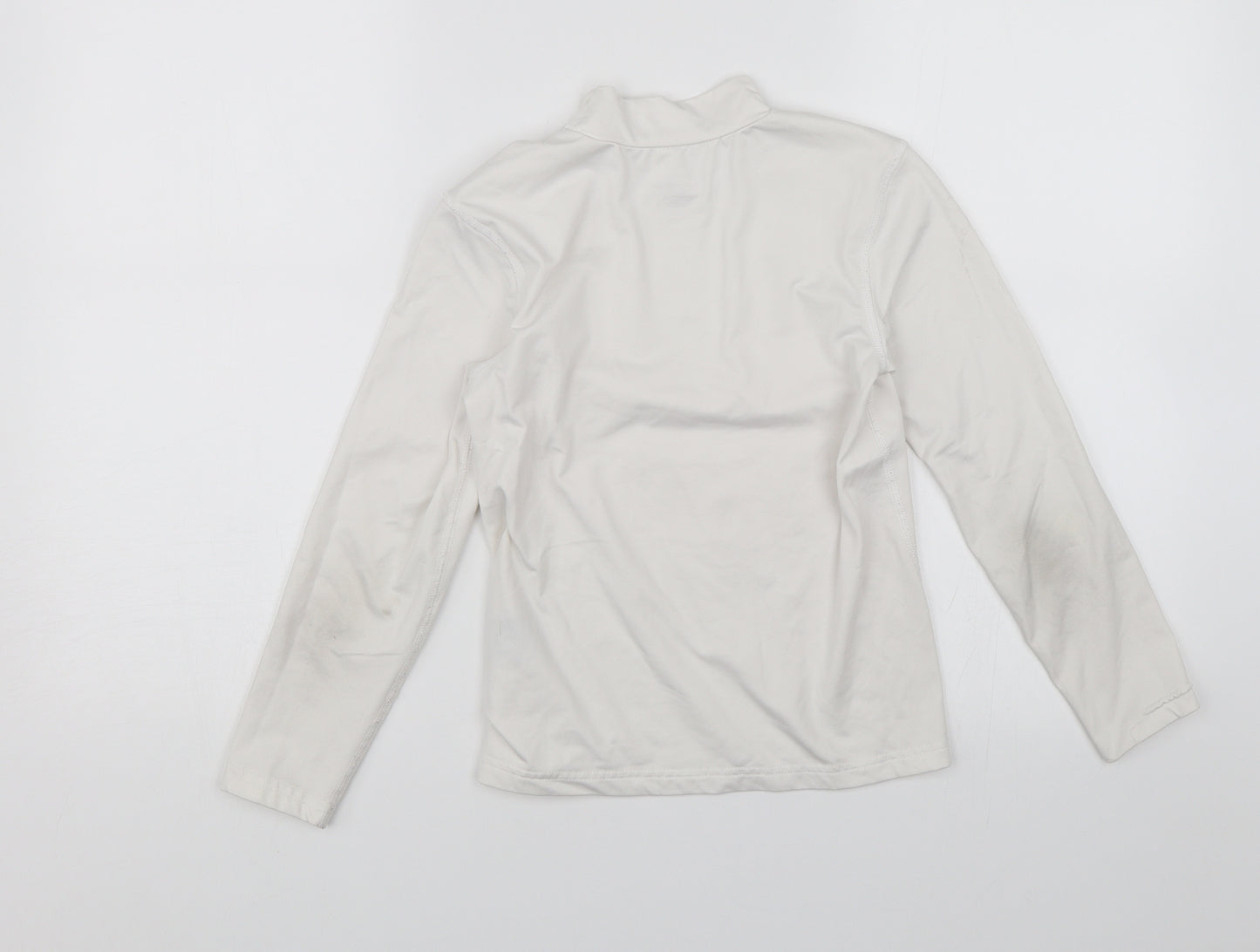 Crane Girls White   Pullover Jumper Size 9-10 Years