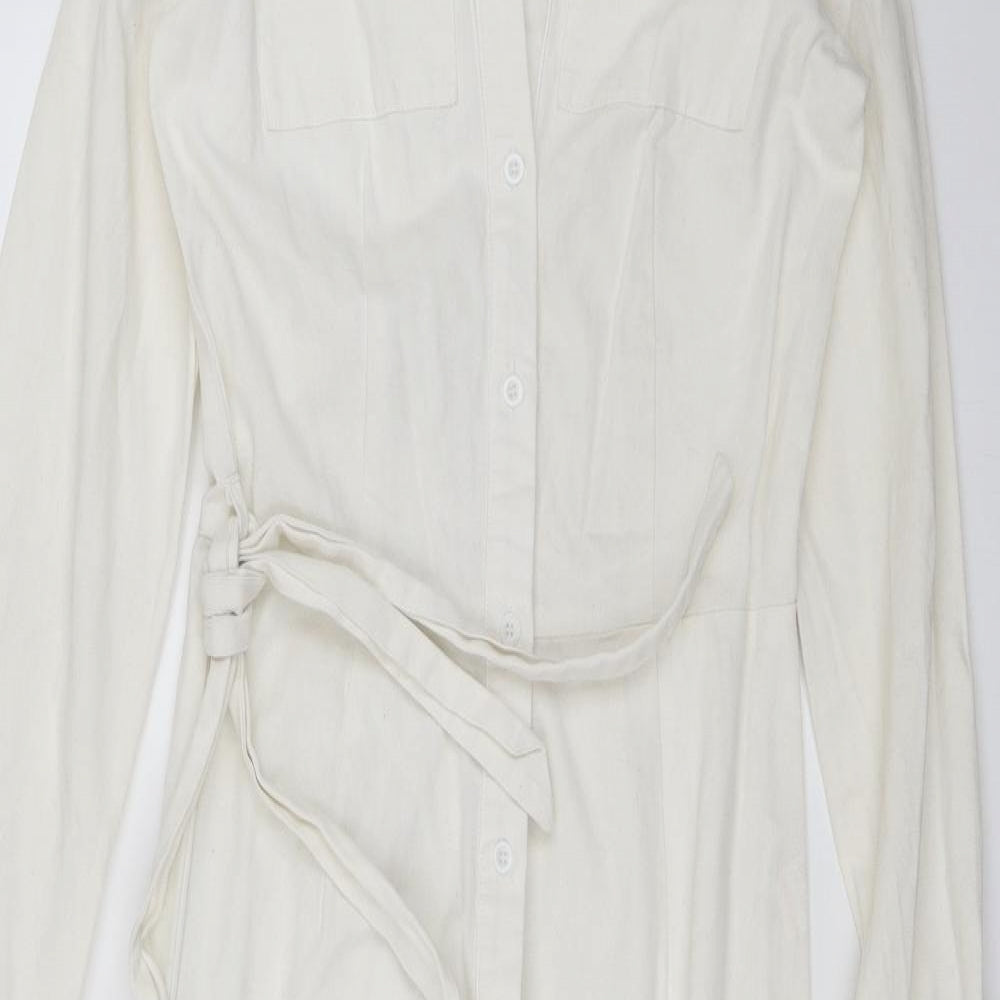 PRETTYLITTLETHING Womens White   Jumpsuit One-Piece Size 8