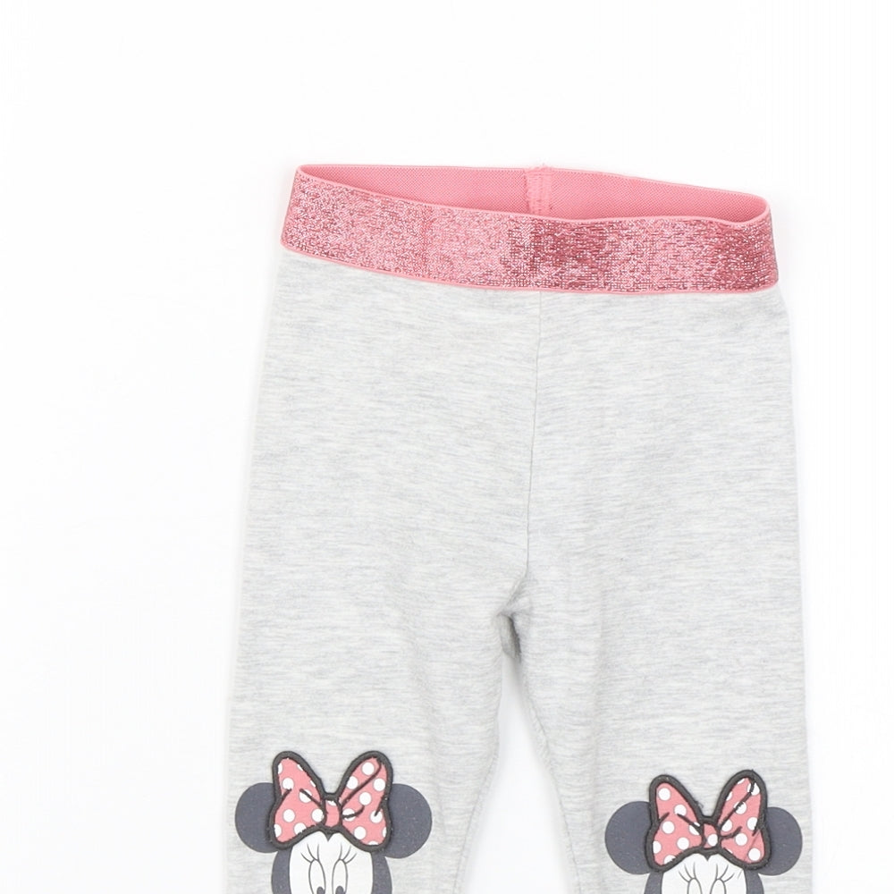 George Baby Grey   Sweatpants Leggings Size 12-18 Months  - Minnie Mouse